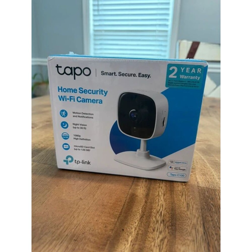 TP-Link Tapo Home Security Wi-Fi Camera C100 New